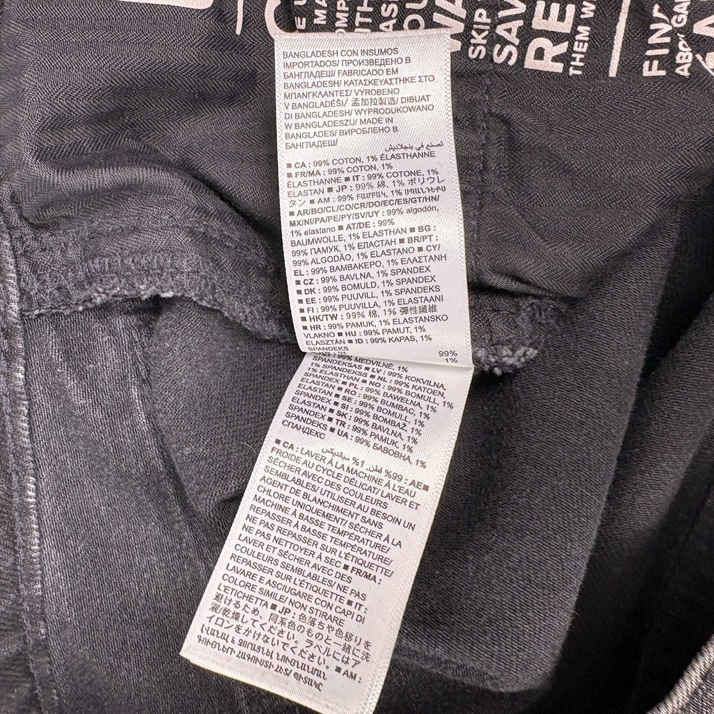 Gap 90s Loose Cargo Jeans Womens Sz 8 Black Wash Grunge Skater Street Y2K Baggy - Picture 16 of 16